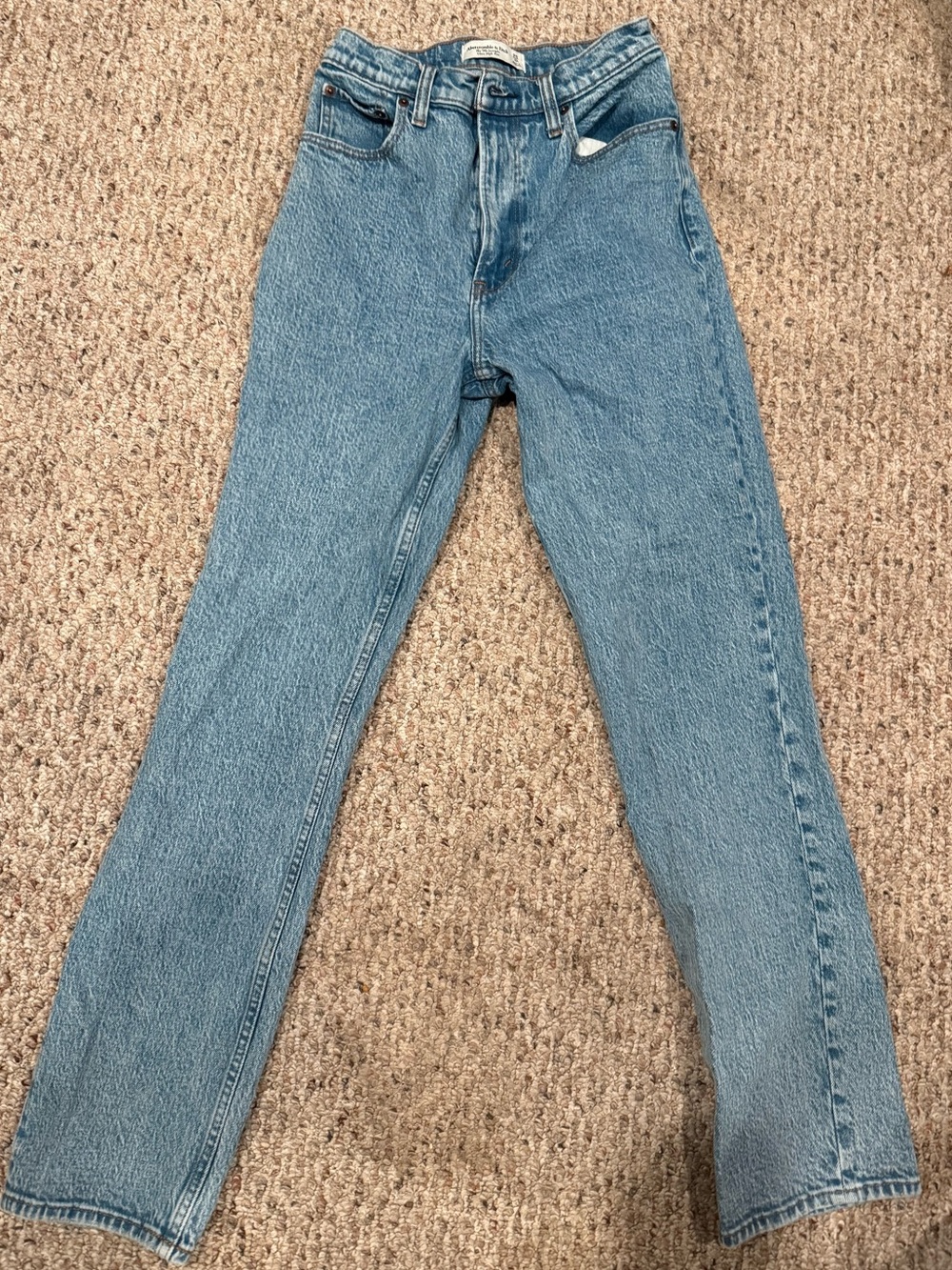 Abercrombie & Fitch Light Blue High-Rise Jeans